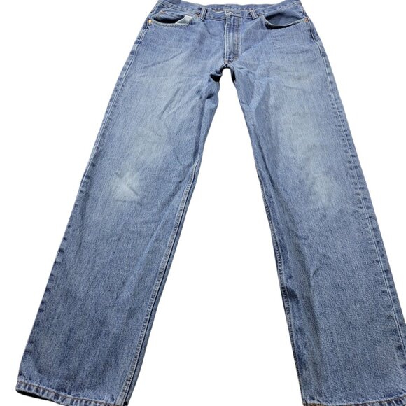 Levis 550 Jeans Mens 36x34 Medium Wash Denim Relaxed Straight - Picture 1 of 7